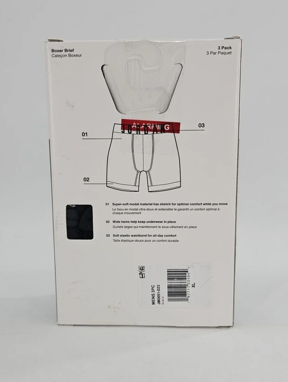 Air Jordan Flight Modal Boxer Briefs 3 pack Men's Underwear